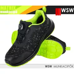   WSW MATRIX BLACKHV S1PS technikai fémentes önbefőzős munkacipő - munkabakancs