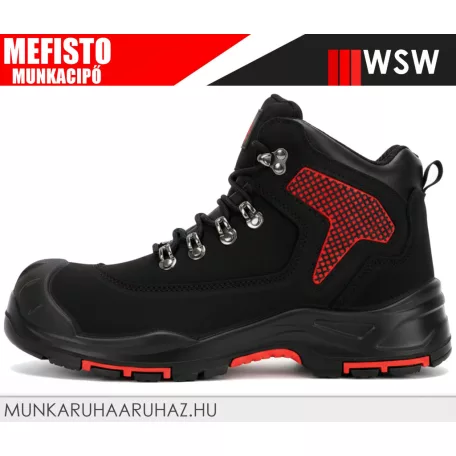 WSW MEFISTO BLACK S3L technikai fémmentes prémium munkacipő - munkabakancs