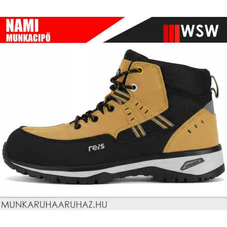 WSW NAMI BEIGE S1 technikai fémbetétes munkacipő - munkabakancs