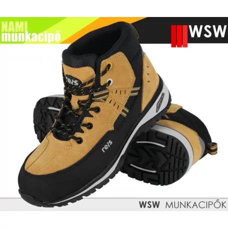 WSW NAMI BEIGE S1 technikai fémbetétes munkacipő - munkabakancs