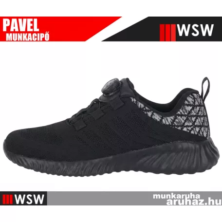 WSW PAVEL BLACK S1P technikai fémbetétes munkabakancs - munkacipő