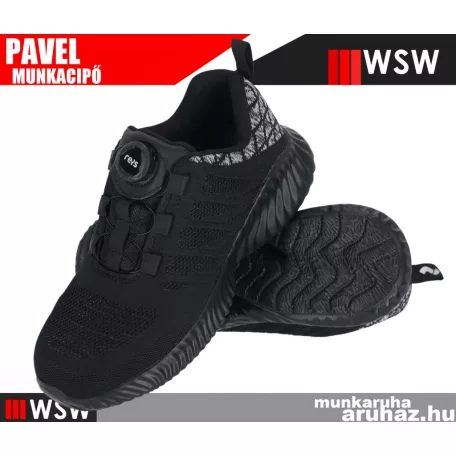WSW PAVEL BLACK S1P technikai fémbetétes munkabakancs - munkacipő
