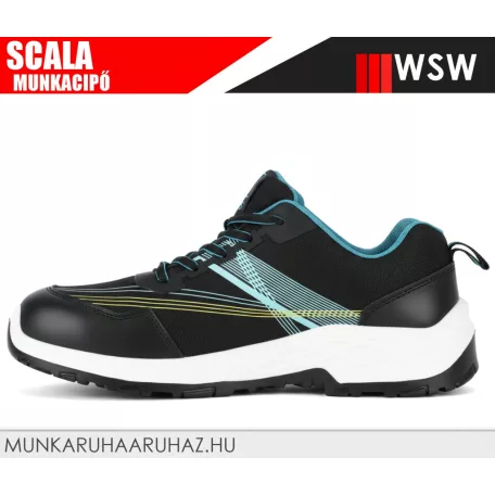 WSW SCALA BLACKBLUE S1P technikai fémbetétes munkacipő - munkabakancs