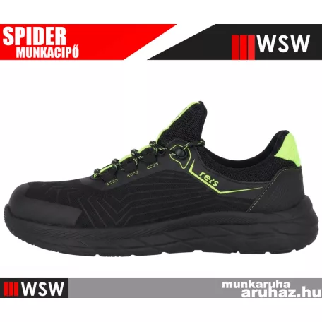 WSW SPIDER BLACK S1P technikai fémbetétes munkabakancs - munkacipő