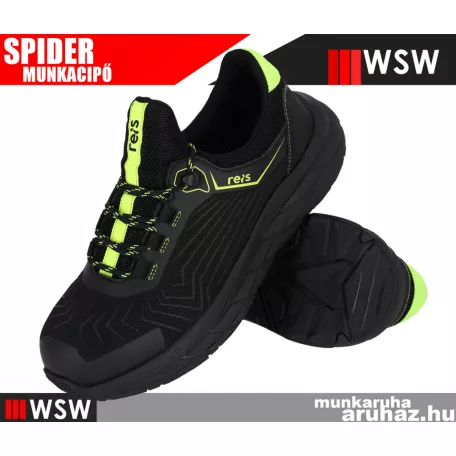 WSW SPIDER BLACK S1P technikai fémbetétes munkabakancs - munkacipő