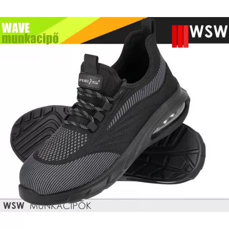 WSW WAVE BLACK S1PL technikai kompozit légtalpas munkacipő - munkabakancs
