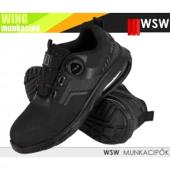   WSW WING S1PL BLACK technikai fémmentes önbefűzős munkacipő - munkabakancs
