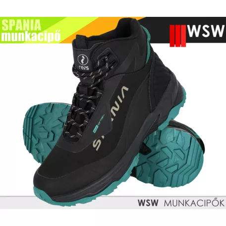 WSW SPANIA BLACK technikai munkacipő - utcai bakancs