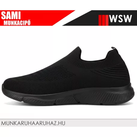 WSW SAMI BLACK technikai munkacipő - utcai cipő