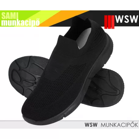 WSW SAMI BLACK technikai munkacipő - utcai cipő