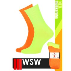   WSW NEO YELLOW-ORANGE bokazokni 2 pár/csomag - alsóöltözet