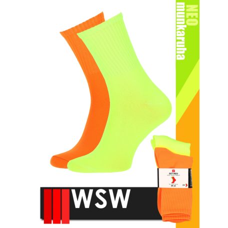 WSW NEO YELLOW-ORANGE bokazokni 2 pár/csomag - alsóöltözet