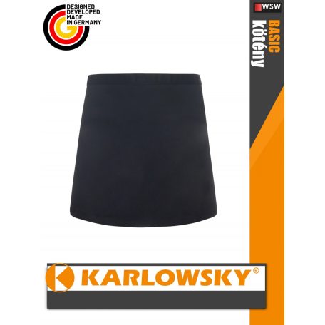 Karlowsky BLACK BASIC kevertszálas 70X55 cm kötény - munkaruha