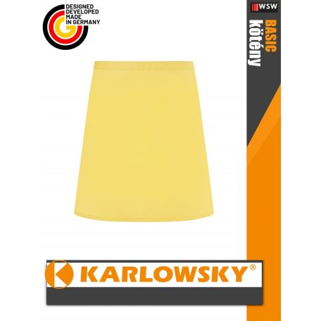 Karlowsky SUNNYYELLOW BASIC kevertszálas 70X55 cm kötény - munkaruha