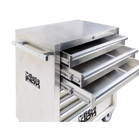 Beta 7 fiókos szerszámkocsi nemes acélból - szerszám