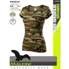 Malfini CAMOFLAGE BROWN női prémium pamut póló - munkaruha