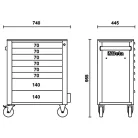 Beta 8 fiókos szerszámkocsi - szerszám