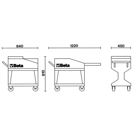 Beta TANK polcos szerszámkocsi - szerszám