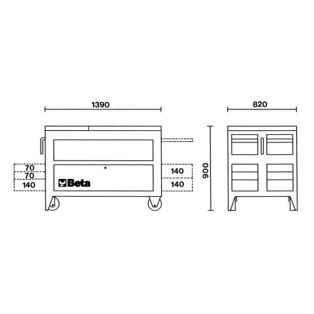 Beta MAXI TANK mobil munkapad - szerszám