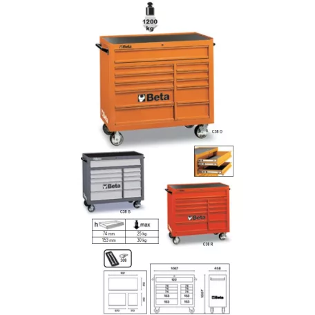 Mobil szerszámkocsi 28 fiókkal_C31