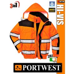   Portwest HI-VIS Classic jólláthatósági bélelt kabát - 3in1