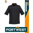 Portwest HORECA BLACK MESHAIR rövidujjú séfkabát - munkaruha