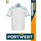 Portwest MEDICAL WHITEAQUA rövidujjú férfi tunika - munkaruha