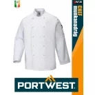 Portwest HORECA WHITE CUMBRIA hosszúujjú séfkabát - munkaruha
