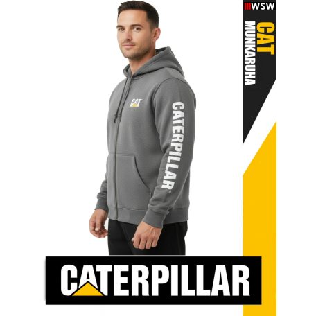 Cterpillar CAT GREY kapucnis cipzáros technikai munkapulóver - munkaruha