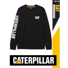   Cterpillar CAT BLACK technikai prémium hosszúujjú környakas póló - munkaruha