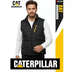   Cterpillar CAT BLACK cipzáros technikai munkamellény - munkaruha