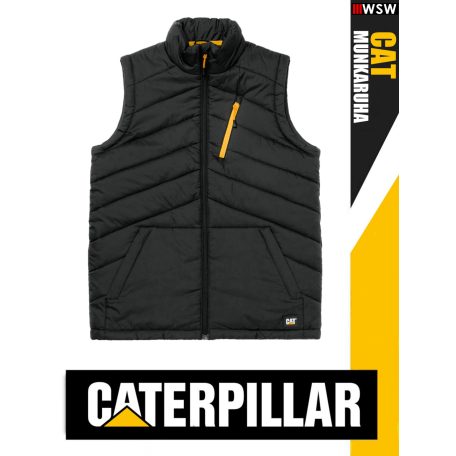 Cterpillar CAT BLACK cipzáros technikai munkamellény - munkaruha