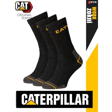 Caterpillar CAT SOCK WORK BLACK technikai munkazokni 3 pár - munkaruha 