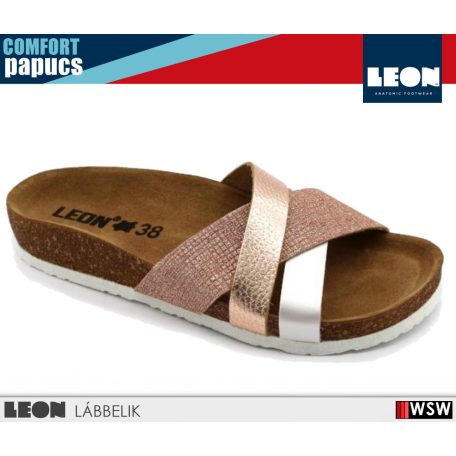 Leon COMFORT 4201 ROSE komfort női papucs