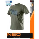 Neo Tools CAMO GREEN technikai pamut póló - munkaruha