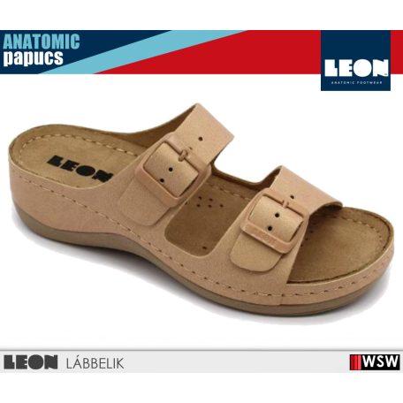 Leon ANATOMIC 906 BEIGE komfort női papucs