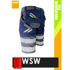   WSW MED MONTANA NAVY technikai kevertszálas rövid munkanadrág - munkaruha