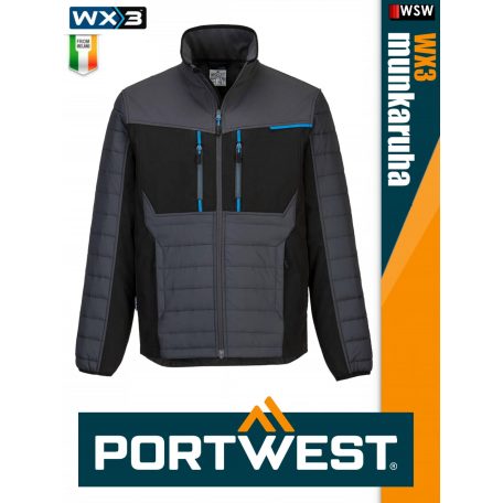 Portwest WX3 MOLEGREY prémium softshell baffle munkakabát - munkaruha