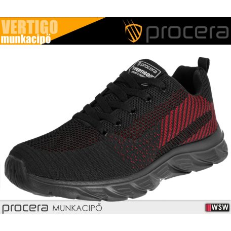 Procera VERTIGO BLACKRED HORECA technikai munkacipő - munkabakancs