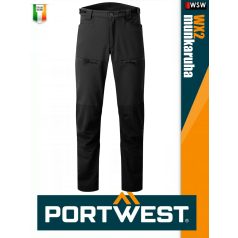   Portwest WX2 BLACK technikai strech rugalmas slimfit cargo deréknadrág - munkaruha