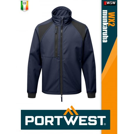 Portwest WX2 NAVY technikai softshell kabát - munkaruha