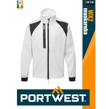 Portwest WX2 WHITE technikai softshell kabát - munkaruha