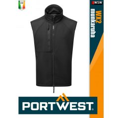 Portwest WX2 BLACK technikai softshell mellény - munkaruha