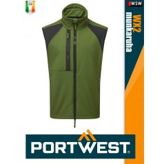 Portwest WX2 OLIVE technikai softshell mellény - munkaruha