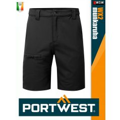   Portwest WX2 BLACK technikai strech rugalmas rövidnadrág - munkaruha