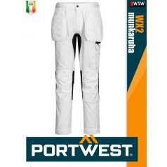   Portwest WX2 WHITE technikai lengőzsebes deréknadrág - munkaruha