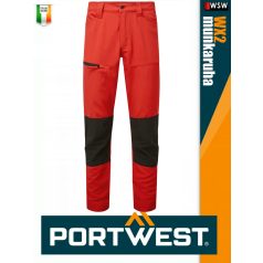   Portwest WX2 RED technikai strech rugalmas deréknadrág - munkaruha