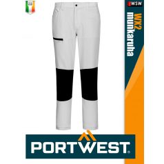   Portwest WX2 WHITE technikai strech rugalmas deréknadrág - munkaruha