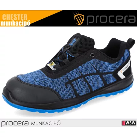 Procera CHESTER BLUE S1P ESD fémbetétes technikai munkacipő - munkabakancs