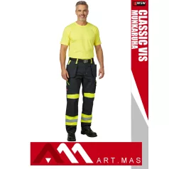   Artmas CLASSIC VIS YELLOW technikai kevertszálas kopásálló munkanadrág - munkaruha
